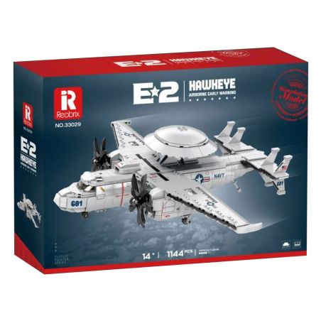 SEMBO 608063 non  MÁY BAY CẢNH BÁO SỚM TRÊN TÀU SÂN E2 bộ đồ chơi xếp lắp ráp ghép mô hình Military Army E2 HAWKEYE AIRBORNE EARLY WARNING Quân Sự Bộ Đội 97 khối