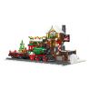JIESTAR 89142 non  GA XE LỬA GIÁNG SINH bộ đồ chơi xếp lắp ráp ghép mô hình Creator THE RAILWAY STATION CHRISTMAS Sáng Tạo 1362 khối
