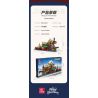 JIESTAR 89142 non  GA XE LỬA GIÁNG SINH bộ đồ chơi xếp lắp ráp ghép mô hình Creator THE RAILWAY STATION CHRISTMAS Sáng Tạo 1362 khối