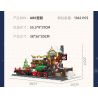 JIESTAR 89142 non  GA XE LỬA GIÁNG SINH bộ đồ chơi xếp lắp ráp ghép mô hình Creator THE RAILWAY STATION CHRISTMAS Sáng Tạo 1362 khối