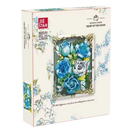 JIESTAR JJ9029 9029 non  TRÁI TIM CỦA ĐẠI DƯƠNG bộ đồ chơi xếp lắp ráp ghép mô hình Arts & Crafts HEART OF THE OCEAN 651 khối