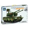Kazi KY84143 84143 non  XE TĂNG PHÒNG KHÔNG CHEETAH bộ đồ chơi xếp lắp ráp ghép mô hình Military Army Quân Sự Bộ Đội 1101 khối