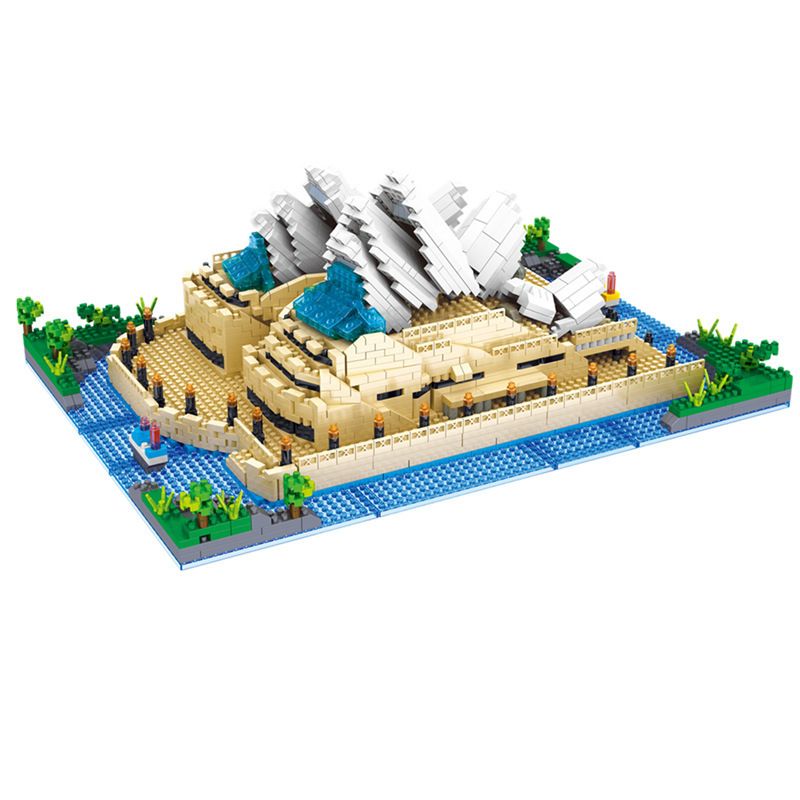 FUN IMAGINATION LZ8008 8008 non  NHÀ HÁT OPERA SYDNEY bộ đồ chơi xếp lắp ráp ghép mô hình Buildings SYDNEY OPERA HOUSE 2550 khối