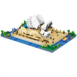 FUN IMAGINATION LZ8008 8008 non  NHÀ HÁT OPERA SYDNEY bộ đồ chơi xếp lắp ráp ghép mô hình Buildings SYDNEY OPERA HOUSE 2550 khối