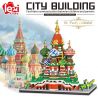 FUN IMAGINATION LZ8005 8005 non  NHÀ THỜ BASIL bộ đồ chơi xếp lắp ráp ghép mô hình Buildings ST. VASILY CATHEDRAL 4872 khối