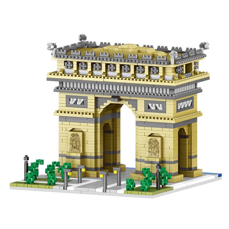 FUN IMAGINATION LZ8004 8004 non  KHẢI HOÀN MÔN bộ đồ chơi xếp lắp ráp ghép mô hình Buildings 2020 khối