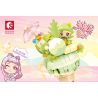 SEMBO 615006 non  NÓN MATCHA BẠC HÀ bộ đồ chơi xếp lắp ráp ghép mô hình Candy Planet Hành Tinh Kẹo Nghọt 320 khối