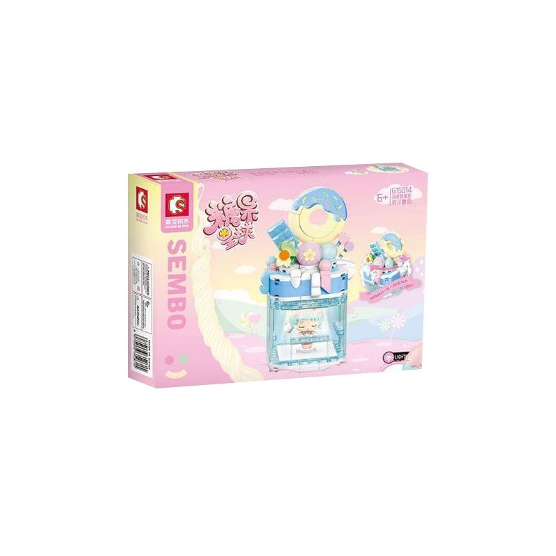SEMBO 615014 non  BĂNG GIÁ ĐẠI DƯƠNG bộ đồ chơi xếp lắp ráp ghép mô hình Candy Planet Hành Tinh Kẹo Nghọt 173 khối