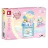 SEMBO 615014 non  BĂNG GIÁ ĐẠI DƯƠNG bộ đồ chơi xếp lắp ráp ghép mô hình Candy Planet Hành Tinh Kẹo Nghọt 173 khối