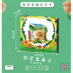 WEILE CHUANGXIANG 2034 non  GIỜ CHIỀU bộ đồ chơi xếp lắp ráp ghép mô hình Disney Princess FAIRYTALE TOWN Công Chúa 618 khối