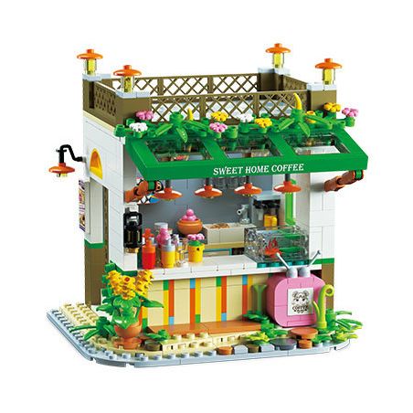 WEIGHT WL2033 2033 non  NGƯỜI YÊU THỦ CÔNG bộ đồ chơi xếp lắp ráp ghép mô hình Disney Princess FAIRYTALE TOWN Công Chúa 643 khối