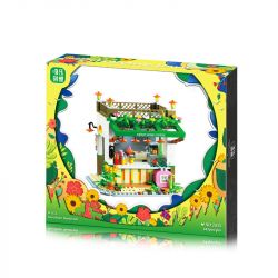 WEIGHT WL2033 2033 non  NGƯỜI YÊU THỦ CÔNG bộ đồ chơi xếp lắp ráp ghép mô hình Disney Princess FAIRYTALE TOWN Công Chúa 643 khối