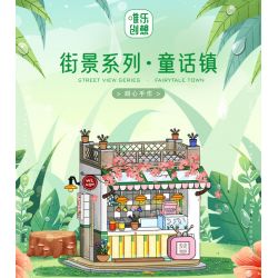 WEIGHT WL2033 2033 non  NGƯỜI YÊU THỦ CÔNG bộ đồ chơi xếp lắp ráp ghép mô hình Disney Princess FAIRYTALE TOWN Công Chúa 643 khối