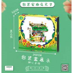 WEIGHT WL2033 2033 non  NGƯỜI YÊU THỦ CÔNG bộ đồ chơi xếp lắp ráp ghép mô hình Disney Princess FAIRYTALE TOWN Công Chúa 643 khối