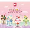 SEMBO 615011 non  KEM MÂM XÔI bộ đồ chơi xếp lắp ráp ghép mô hình Candy Planet Hành Tinh Kẹo Nghọt 144 khối