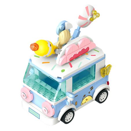 SEMBO 615004 non  KẸO QUE bộ đồ chơi xếp lắp ráp ghép mô hình Candy Planet Hành Tinh Kẹo Nghọt 148 khối