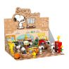 HSANHE CACO S016 non  SNOOPY 8 PHONG CÁCH bộ đồ chơi xếp lắp ráp ghép mô hình PEANUTS SNOOPY Chú Chó Trắng 853 khối