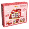 HSANHE CACO S013 non  CỬA HÀNG SÁCH bộ đồ chơi xếp lắp ráp ghép mô hình Snoopy PEANUTS SNOOPY BOOK STORE Chú Chó 379 khối