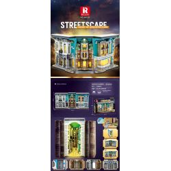 REOBRIX 66032 non  GÓC NHÌN ĐƯỜNG PHỐ bộ đồ chơi xếp lắp ráp ghép mô hình Architecture STREETSCAPE BOOK OF ARCHITECTURE Công Trình Kiến Trúc 3108 khối