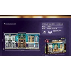 REOBRIX 66032 non  GÓC NHÌN ĐƯỜNG PHỐ bộ đồ chơi xếp lắp ráp ghép mô hình Architecture STREETSCAPE BOOK OF ARCHITECTURE Công Trình Kiến Trúc 3108 khối