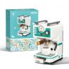 WEIGHT 2090 non  MÁY PHA CÀ PHÊ bộ đồ chơi xếp lắp ráp ghép mô hình COFFEE TIME 663 khối