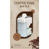 WEIGHT 2090 non  MÁY PHA CÀ PHÊ bộ đồ chơi xếp lắp ráp ghép mô hình COFFEE TIME 663 khối