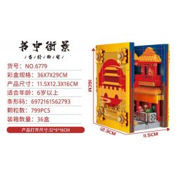 FAIR 6779 non  NHÀ SÁCH CỔ TÂY AN bộ đồ chơi xếp lắp ráp ghép mô hình STREETSCAPE 799 khối