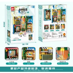 FAIR 6777 non  VƯỜN HOA ĐƯỜNG BOOKEND bộ đồ chơi xếp lắp ráp ghép mô hình STREETSCAPE 870 khối