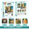 FAIR 6777 non  VƯỜN HOA ĐƯỜNG BOOKEND bộ đồ chơi xếp lắp ráp ghép mô hình STREETSCAPE 870 khối