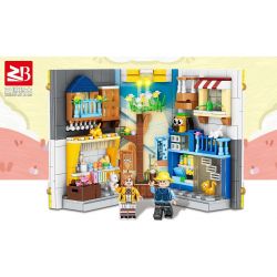 FAIR 6775 non  SỔ NHẬT KÝ THÚ CƯNG bộ đồ chơi xếp lắp ráp ghép mô hình STREETSCAPE 855 khối