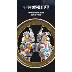 WISDOM TREE T2050 2050 non  CƠ KHÍ TRONG SUỐT CỦA PHI HÀNH GIA bộ đồ chơi xếp lắp ráp ghép mô hình 833 khối