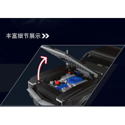 MouldKing 10028 Mould King 10028 non  NÉ PHÍ NGỰA bộ đồ chơi xếp lắp ráp ghép mô hình Creator Expert DOGE CHARGER Chuyên Gia Sáng Tạo 1439 khối