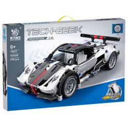 KUYU MOXING 10031 non  XE ZONDA LÙI tỷ lệ 1:18 bộ đồ chơi xếp lắp ráp ghép mô hình Mini Racing Pacemaker PAGANI ZONDA Đua Xe Mini 418 khối
