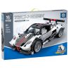 KUYU MOXING 10031 non  XE ZONDA LÙI tỷ lệ 1:18 bộ đồ chơi xếp lắp ráp ghép mô hình Mini Racing Pacemaker PAGANI ZONDA Đua Xe Mini 418 khối