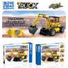 ZHEGAO QL1227 1227 non  KÉO LÙI MÁY XÚC Ô TÔ bộ đồ chơi xếp lắp ráp ghép mô hình ENGINEERING TRUCK 411 khối