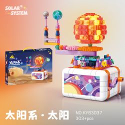Bozhi 83037 non  MẶT TRỜI bộ đồ chơi xếp lắp ráp ghép mô hình SOLAR SYSTEM 303 khối