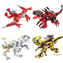 PanlosBrick 626001 Panlos Brick 626001 non  TẢI LẠI KHỦNG LONG 4 PHONG CÁCH bộ đồ chơi xếp lắp ráp ghép mô hình Dino HEAVY DINOSAUR 1333 khối