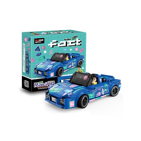 Decool 28005 Jisi 28005 non  BENYIJUECHEN LÙI XE bộ đồ chơi xếp lắp ráp ghép mô hình ROADSTER 306 khối