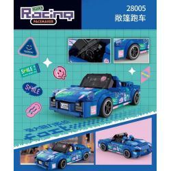 Decool 28005 Jisi 28005 non  BENYIJUECHEN LÙI XE bộ đồ chơi xếp lắp ráp ghép mô hình ROADSTER 306 khối