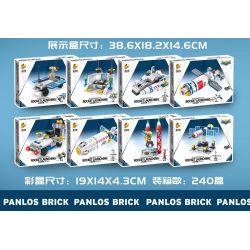 PanlosBrick 633086 Panlos Brick 633086 non  TRUNG TÂM PHÓNG TÊN LỬA 8 PHÙ HỢP bộ đồ chơi xếp lắp ráp ghép mô hình ROCKET LAUNCHING 693 khối