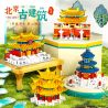 ZHEGAO QL0974 0974 non  KIẾN TRÚC CỔ BẮC KINH 4 KIỂU QUẢNG TRƯỜNG THIÊN AN MÔN HỘI HÒA HỢP TỐI CAO CẦU NGUYỆN CHO MÙA MÀNG BỘI THU THÁP GÓC bộ đồ chơi xếp lắp ráp ghép mô hình 1051 khối