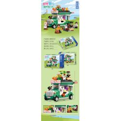 ZHEGAO DZ7006 7006 non  XE GA MÈO bộ đồ chơi xếp lắp ráp ghép mô hình CAT WAGON 594 khối