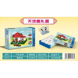 ZHEGAO 01016 non  NHÀ NẤM bộ đồ chơi xếp lắp ráp ghép mô hình Creator Expert MUSHROOM HOUSE Chuyên Gia Sáng Tạo 2233 khối