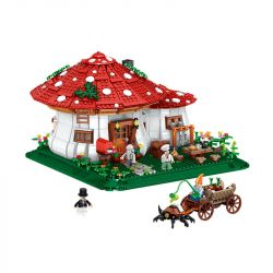 ZHEGAO 01016 non  NHÀ NẤM bộ đồ chơi xếp lắp ráp ghép mô hình Creator Expert MUSHROOM HOUSE Chuyên Gia Sáng Tạo 2233 khối