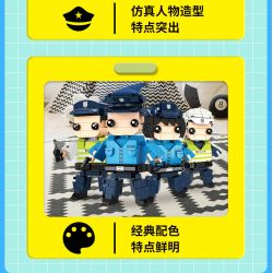 WOMA C0612 0612 non  CẢNH SÁT THÀNH PHỐ bộ đồ chơi xếp lắp ráp ghép mô hình City CITYPOLICE 720 khối