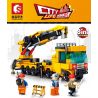 SEMBO 2724 2725 2726 2727 2728 2729 2730 2731 non  XE CẨU 8IN1 bộ đồ chơi xếp lắp ráp ghép mô hình CITY LIFE 337 khối