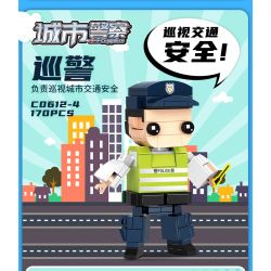 WOMA C0612 0612 non  CẢNH SÁT THÀNH PHỐ bộ đồ chơi xếp lắp ráp ghép mô hình City CITYPOLICE 720 khối