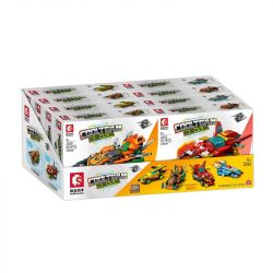 SEMBO 2820 2821 2822 2823 non  ĐỘI NGẦU LÙI XE bộ đồ chơi xếp lắp ráp ghép mô hình Mini Racing Pacemaker COOLTEAM EXPERIENCE THE SPEED Đua Xe Mini 384 khối