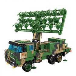 WOMA C0853 0853 non  XE RADAR SÓNG MÉT MỚI bộ đồ chơi xếp lắp ráp ghép mô hình MILITARY 1000 khối