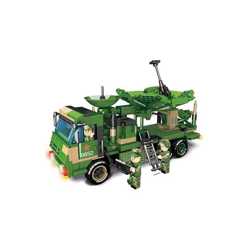 WOMA C0852 0852 non  XE RADAR CHỐNG ???N ĐỊNH YLC20 bộ đồ chơi xếp lắp ráp ghép mô hình MILITARY 606 khối